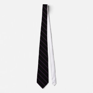 Cravate Tie rayé vert foncé violet noir