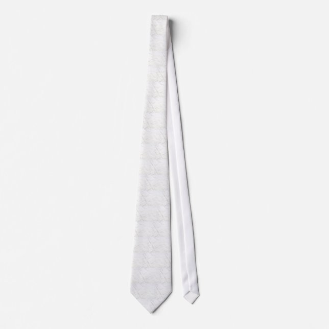 Cravate Tie Texturé Blanc (Devant)
