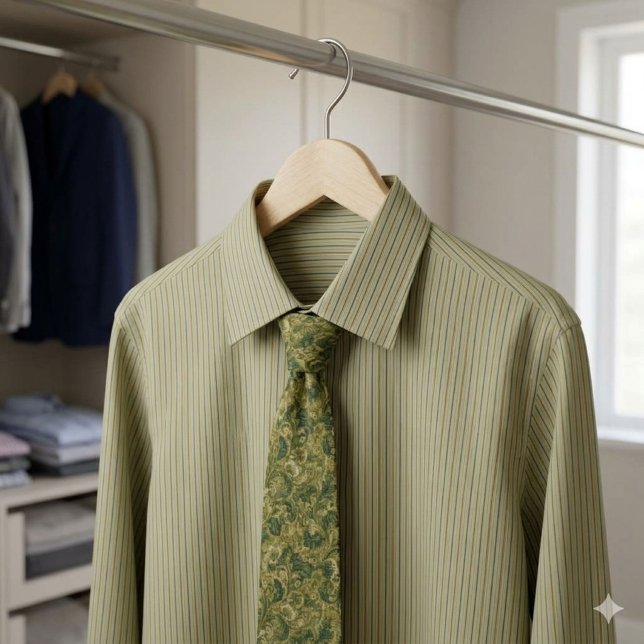 Cravate Tie vert Art Nouveau (Créateur téléchargé)