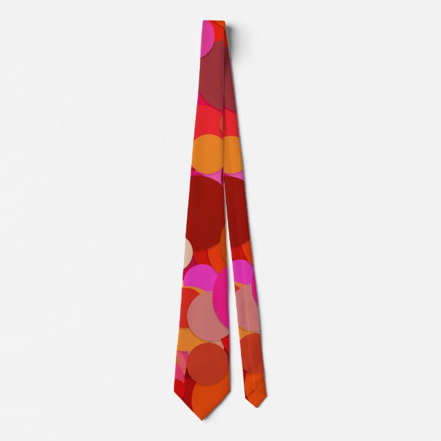 Cravate tied confettis point rouge (Devant)