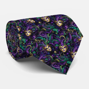 Cravate Tied de Mardi Gras pour homme