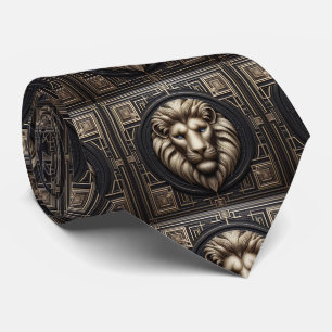 Cravate Tied Lion Rugissant   Mode Masculine pour Hommes