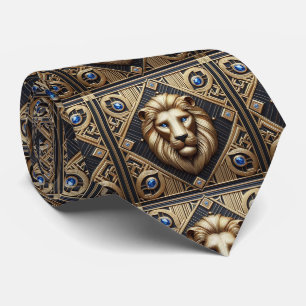 Cravate Tied Lion Rugissant   Mode Masculine pour Hommes