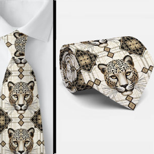 Cravate Tiedaud Léopard Gras Mode Masculine pour Hommes