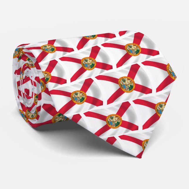 Cravate Tiedé au drapeau de Floride (Roulé)