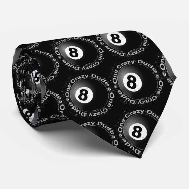 Cravate Tied'homme Crazy Eightball Biker (Roulé)