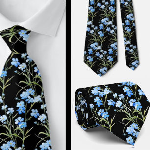 Cravate Tiedoux de bureau décontractés Fleurs sauvages Boh