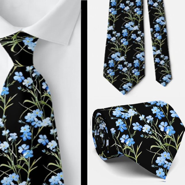 Cravate Tiedoux de bureau décontractés Fleurs sauvages Boh (Créateur téléchargé)