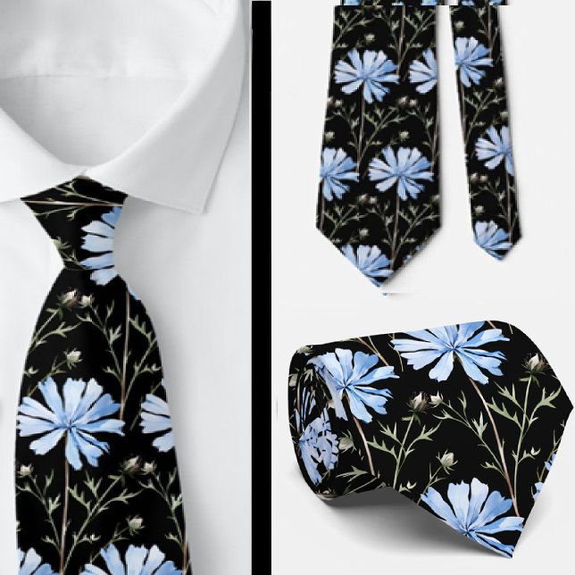 Cravate Tiedoux de bureau décontractés Fleurs sauvages Boh (Créateur téléchargé)