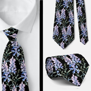 Cravate Tiedoux de bureau fleuris sauvages Bohème