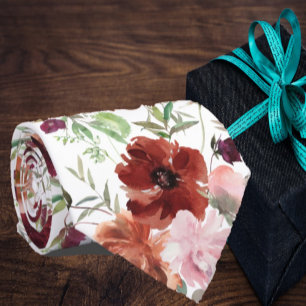 Cravate Tiedoux floral Roses roses et Fleurs de Cannelle C