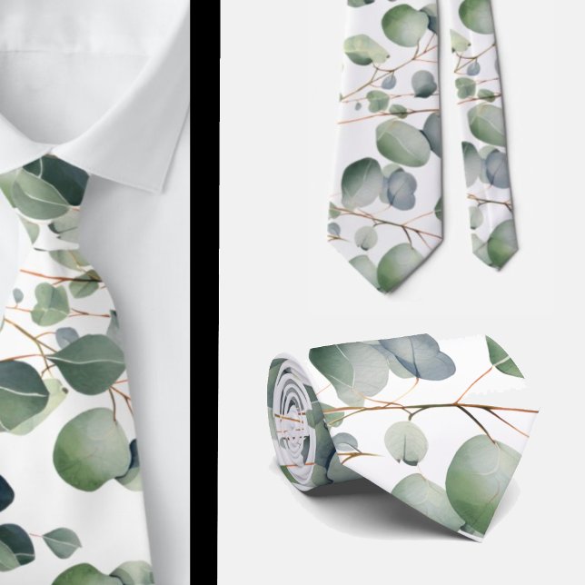 Cravate Ties à col formels en eucalyptus | Simples et clas (Créateur téléchargé)