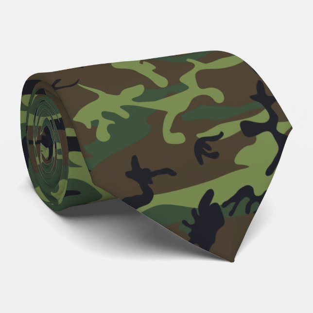 Cravate Ties de camouflage de l'armée vétéran (Roulé)