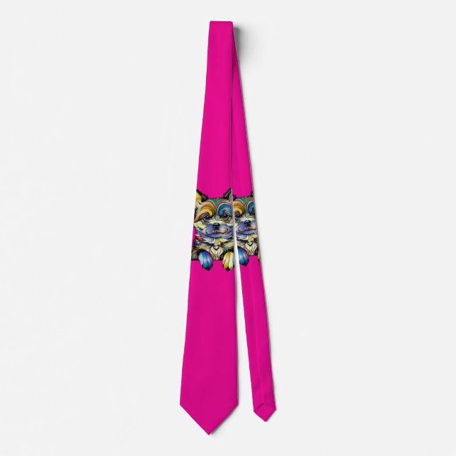 Cravate Ties de chien pour mariage  (Devant)