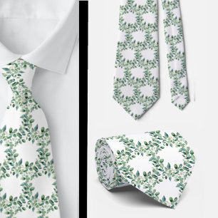 Cravate Ties de cou formels en eucalyptus Simples et cla
