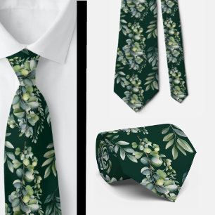 Cravate Ties de cou formels en eucalyptus Simples et cla