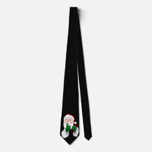 Cravate Ties de Noël Mignons Père Noël Personnaliser