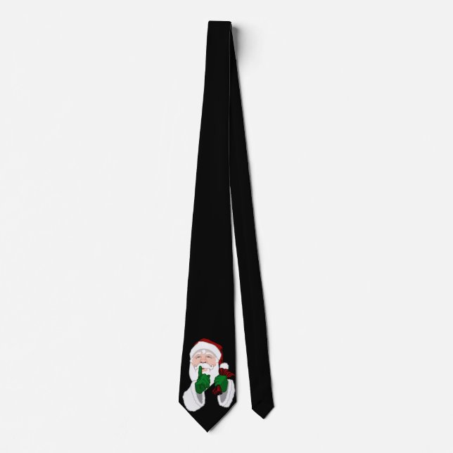 Cravate Ties de Noël Mignons Père Noël Personnaliser (Devant)