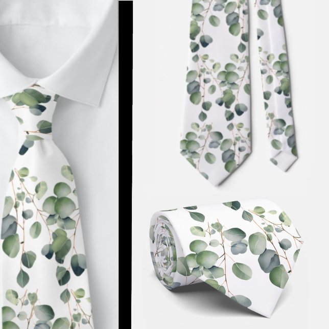Cravate Ties formelles à col eucalyptus | Simples et class (Créateur téléchargé)
