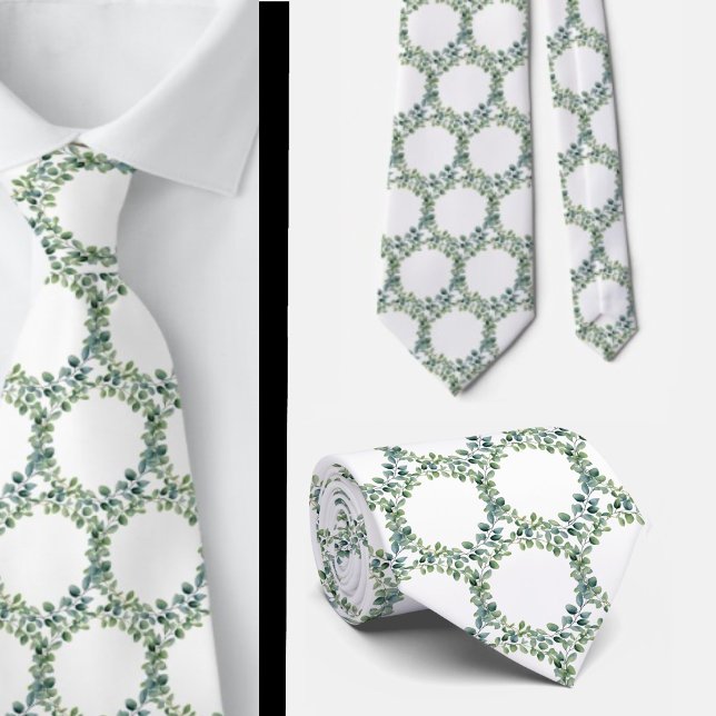 Cravate Ties formelles à col eucalyptus | Simples et class (Créateur téléchargé)