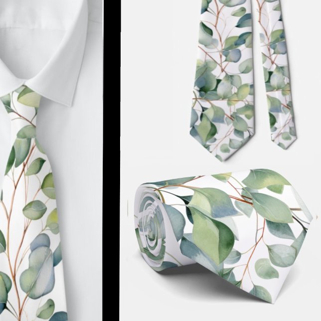 Cravate Ties formelles au cou en eucalyptus | Simples et c (Créateur téléchargé)