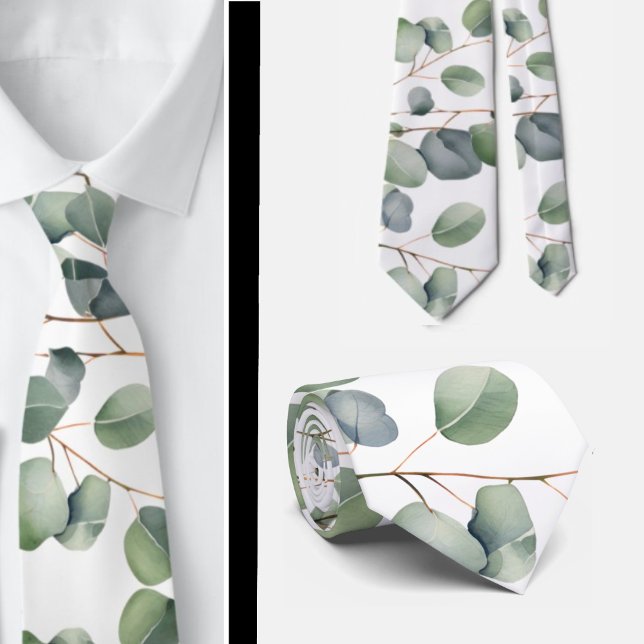 Cravate Ties formelles au cou en eucalyptus | Simples et c (Créateur téléchargé)