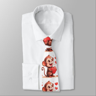 Cravate Ties pour hommes de créateurs Cœurs rouges de sing