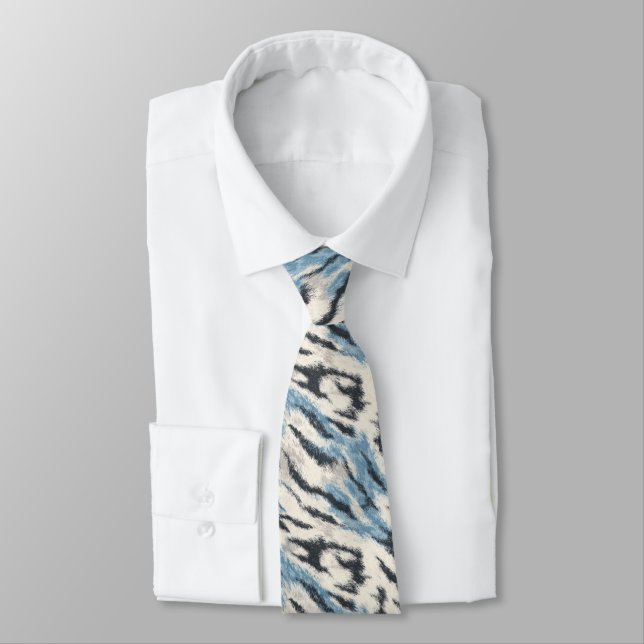 Cravate Ties pour hommes uniques Impression de tigre (Attaché)