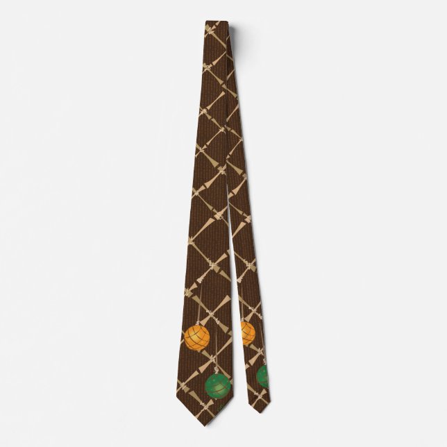 Cravate Tiki Tie Bamboo with Floats (Devant)