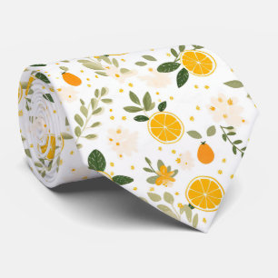 Cravate Tissu à motif citron pour homme
