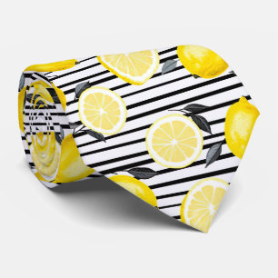 Cravate Tissu à motif citron pour homme