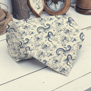 Cravate Tissu Toile Marin Col Personnalisé