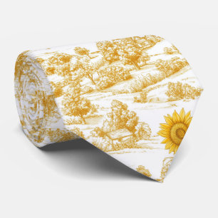 Cravate Toile Cottagecore Tournesol Campagne (6)