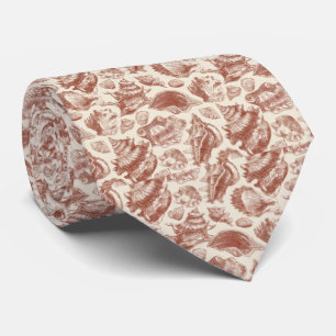 Cravate Toile de style vintage côtier aux tons chauds de t