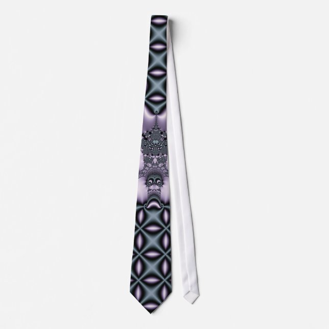Cravate Toile violette (Devant)