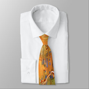 Cravate Tom Thomson - Garland d'automne, célèbre peinture