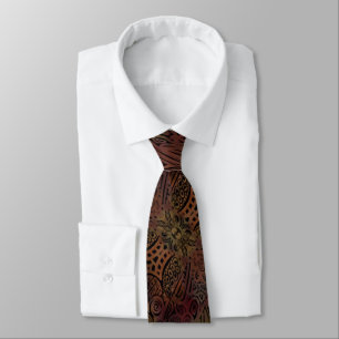 Cravate Tombez pour motif floral bohème abstrait