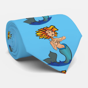 Cravate Tonnerre de la sirène rouge