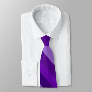 Cravate Tons de diagonale violette large