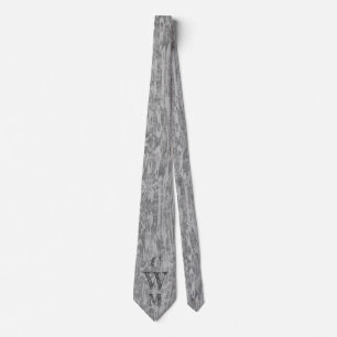 Cravate Tons de Motif de grains de bois gris