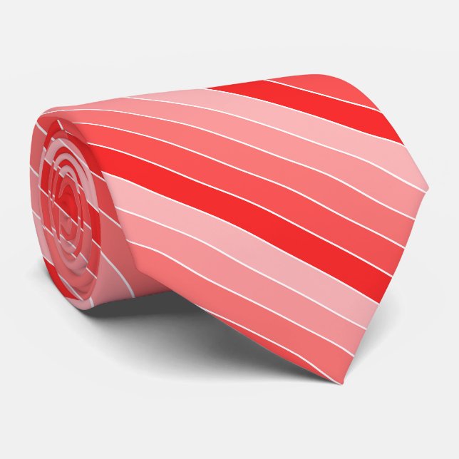 Cravate Tons rouges (Roulé)