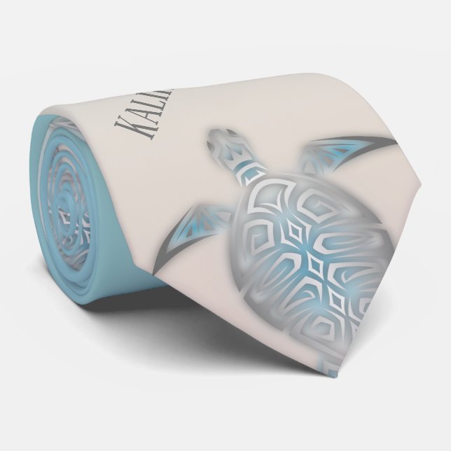 Cravate Tortues marines | Mele Kalikimaka | Noël (Roulé)