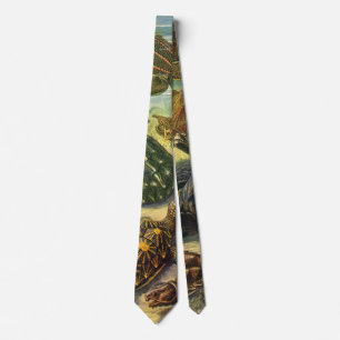 Cravate Tortues terrestres et tortues marines vintage par 