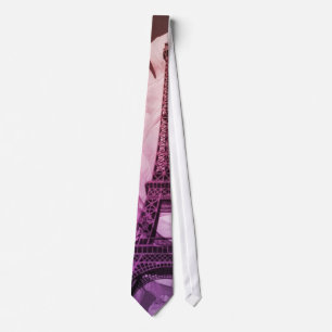 Cravate Tour Eiffel chic de Bohème floral vintage de Pari