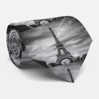 Cravate Tour Eiffel noir et blanc Paris France