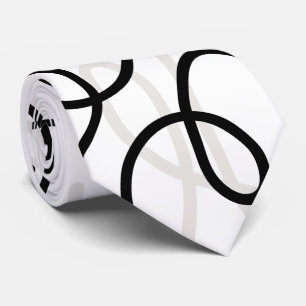 Cravate Tourbillons modernes du milieu du siècle abstrait