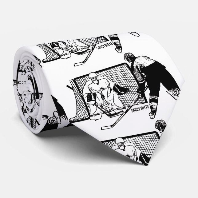 Cravate Tourné sur Net Hockey (Roulé)