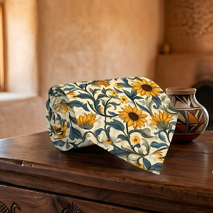 Cravate Tournesol Art Nouveau