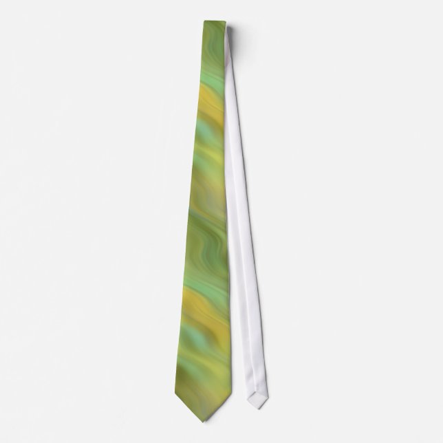 Cravate Tournesol Jaune Wavy Texture (Devant)