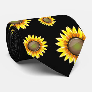 Cravate Tournesol lumineux ensoleillé